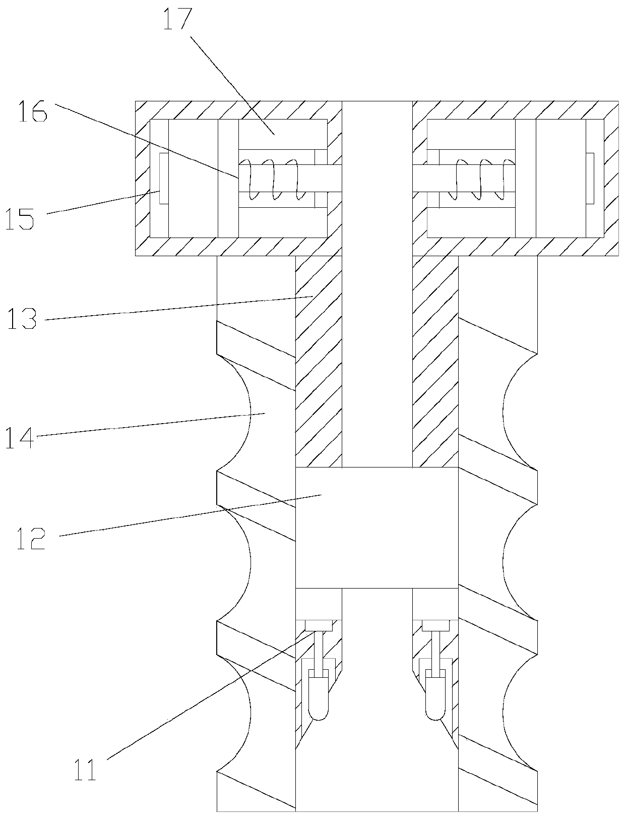 Material flow diverting device for plastic molds