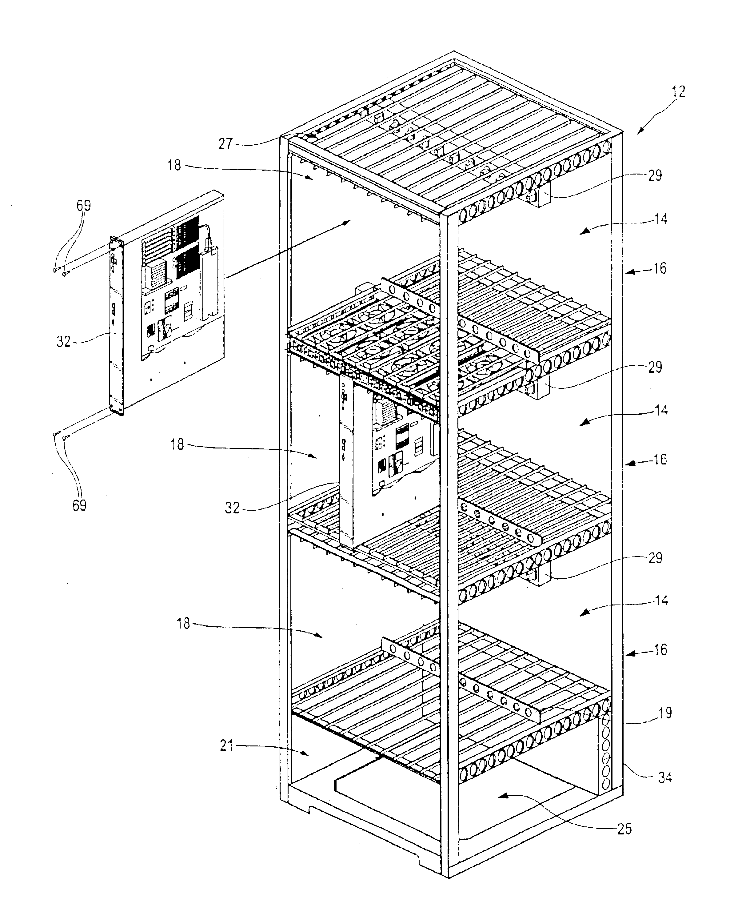 Rack mountable computer component power distribution unit and method