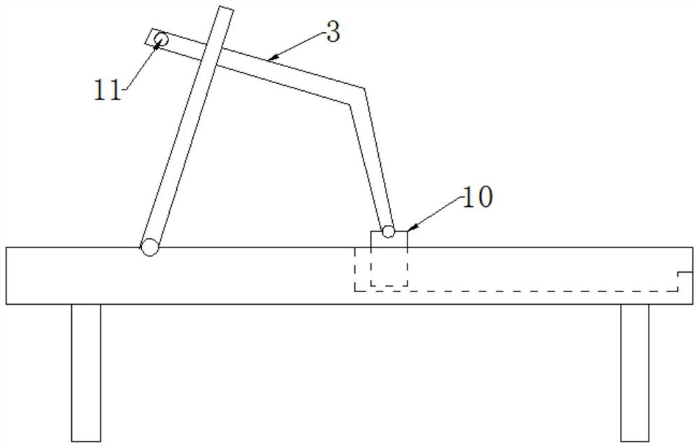 A tool for quickly releasing the anchor card with the rope on the skateboard