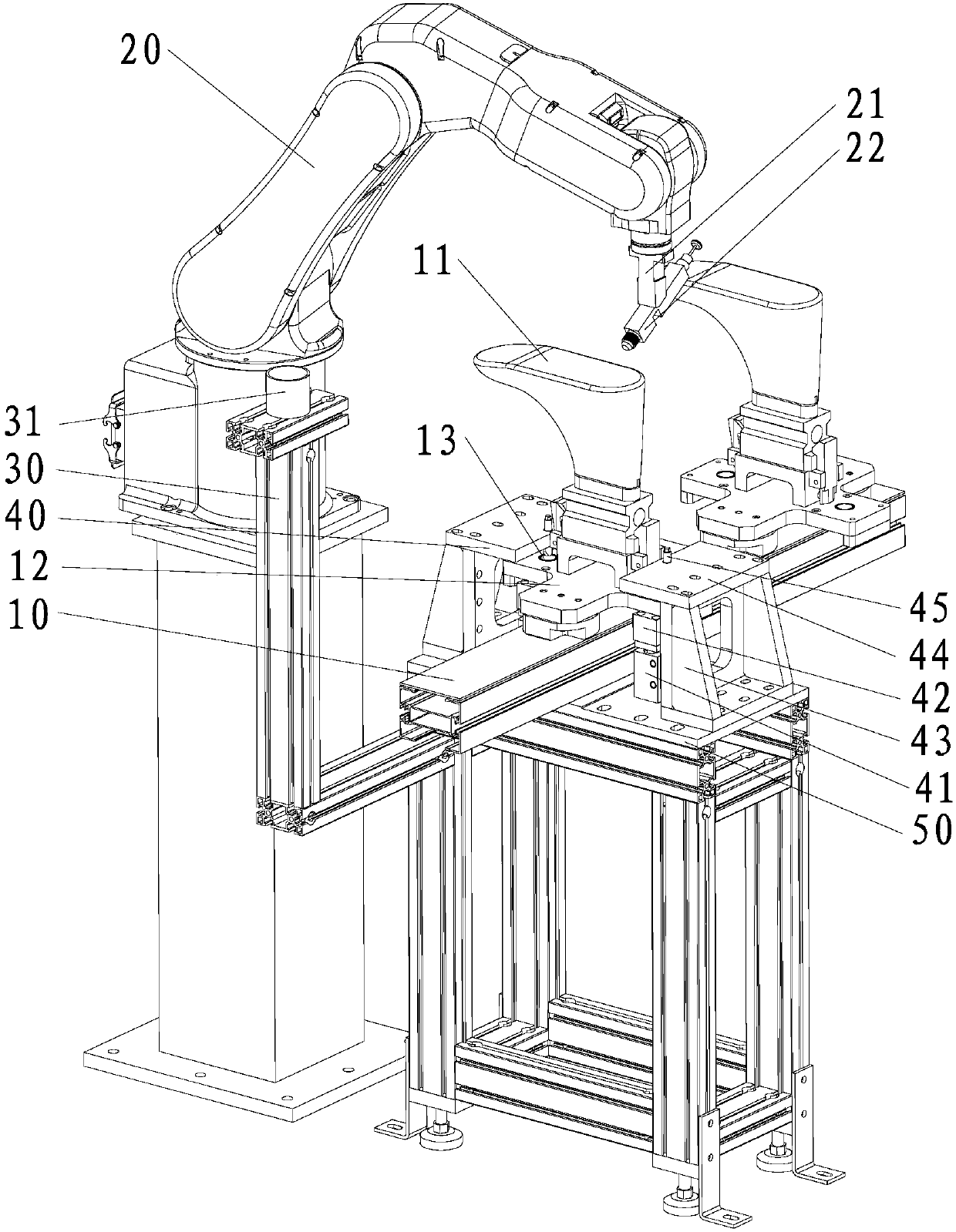 Device for spraying adhesive to shoe vamp