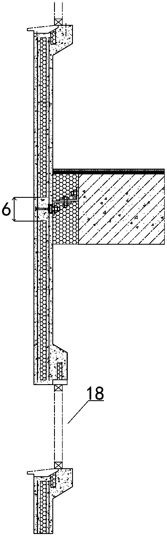 A prefabricated thin thermal insulation composite exterior wall, structural system and construction method thereof