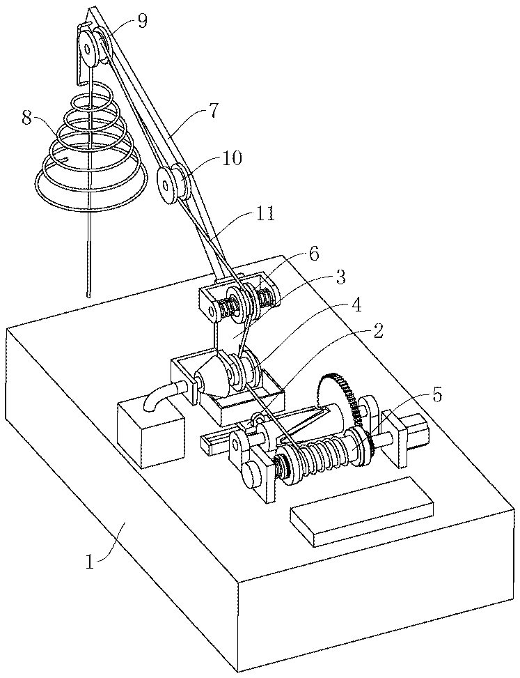 An automatic winding device and winding method for soldering wire