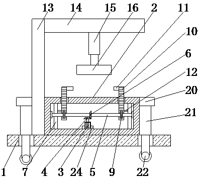 Production shaping mold for ring main unit