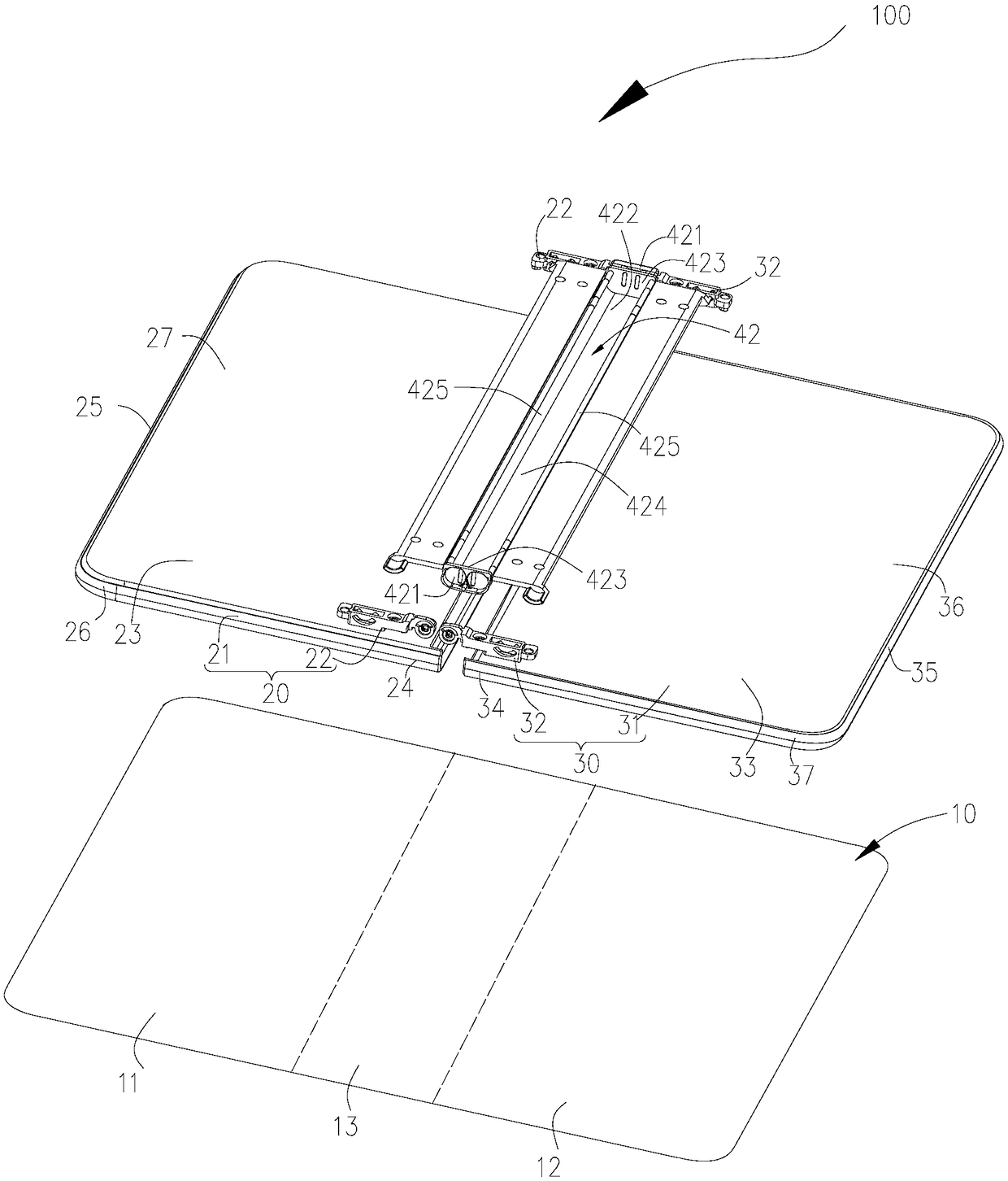 Foldable electronic equipment