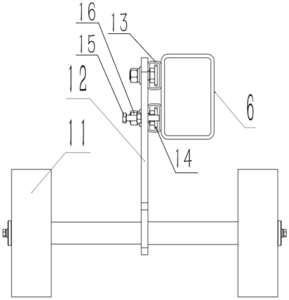 Gypsum board fixing and compressing device