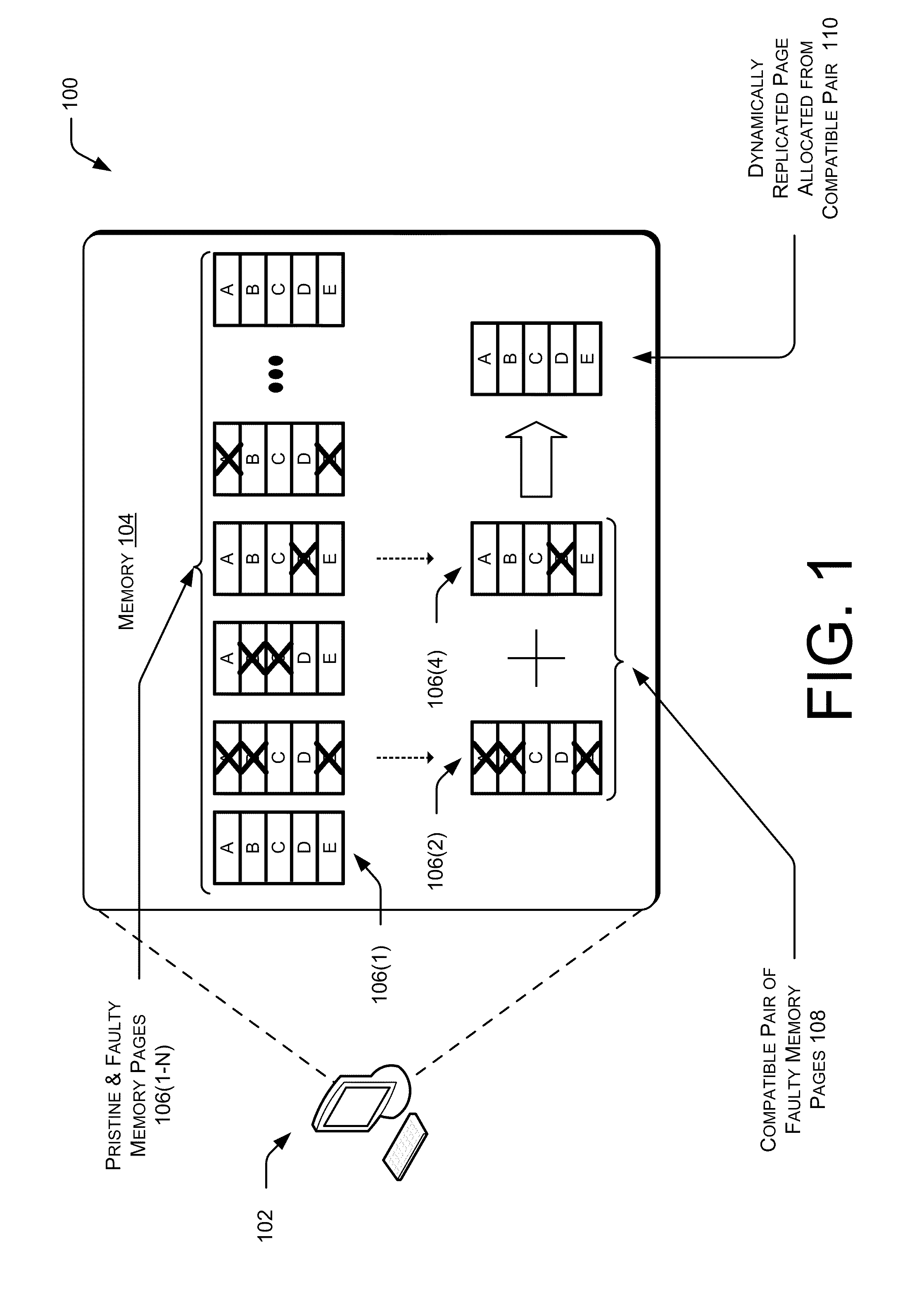 Efficiency of hardware memory access using dynamically replicated memory