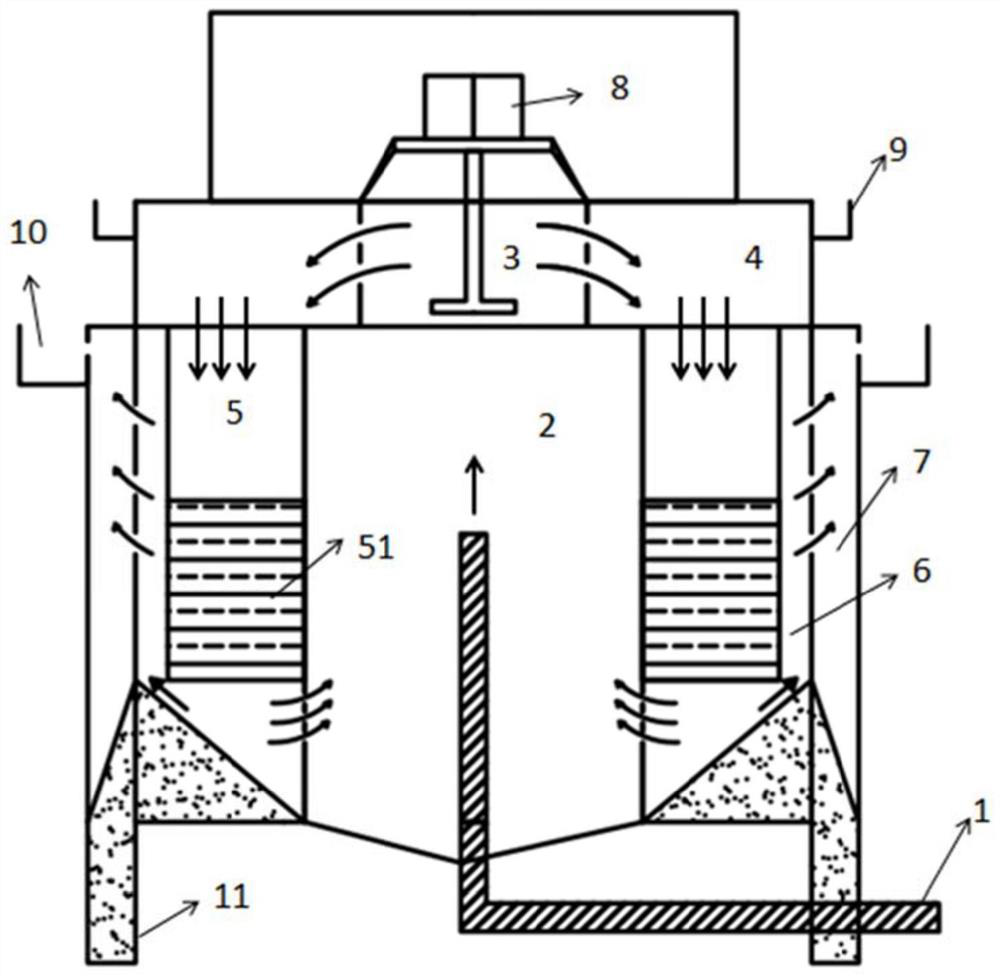 Oil-containing and slag-containing wastewater treatment system