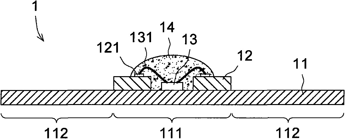 Light-emitting diode module and production method thereof