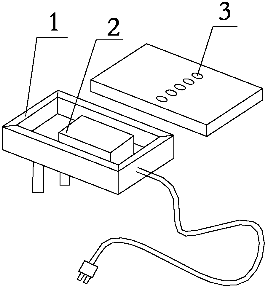 Battery charger with LED group for display