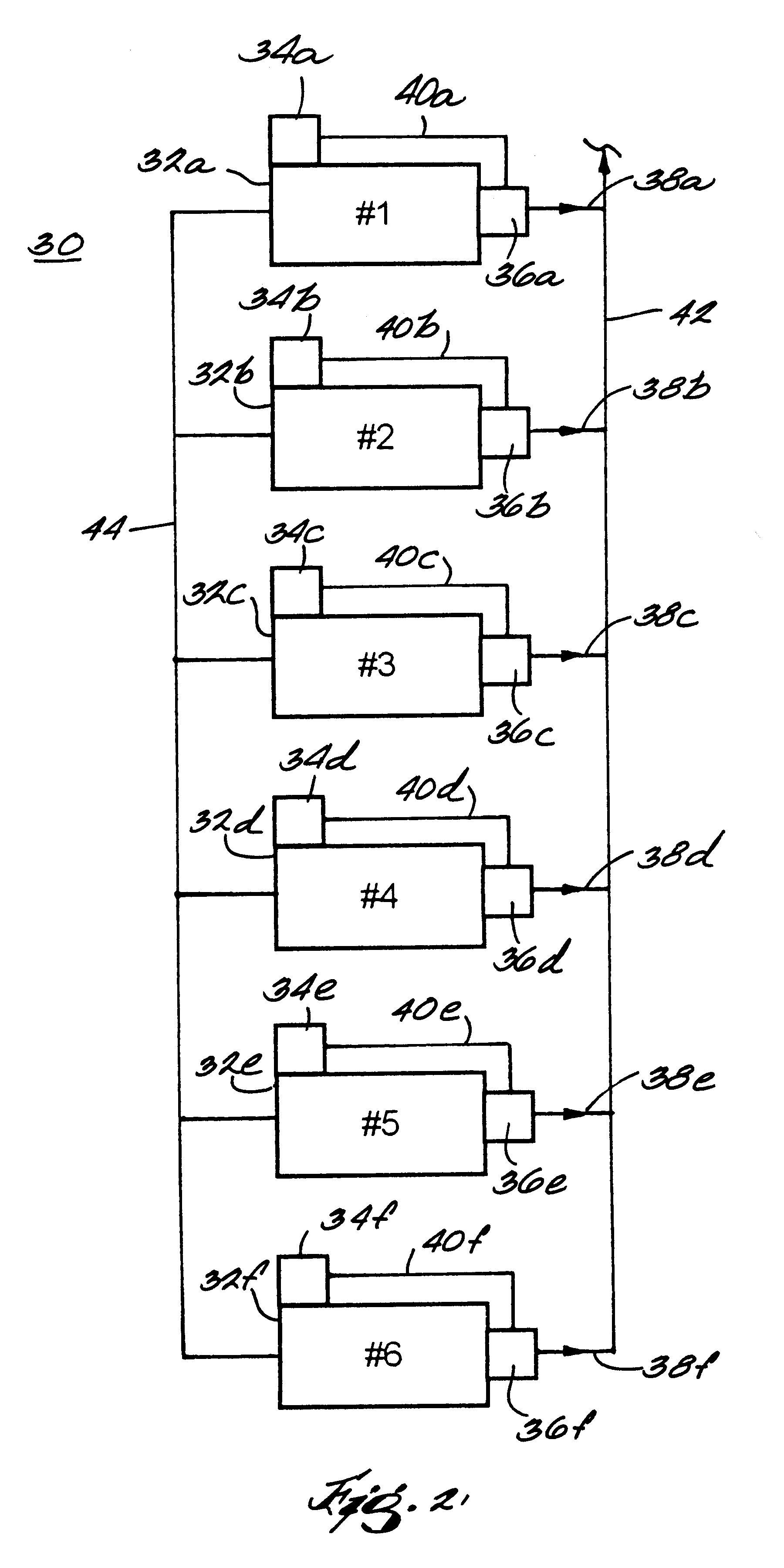 Method for controlling the operation of a compression system having a plurality of compressors