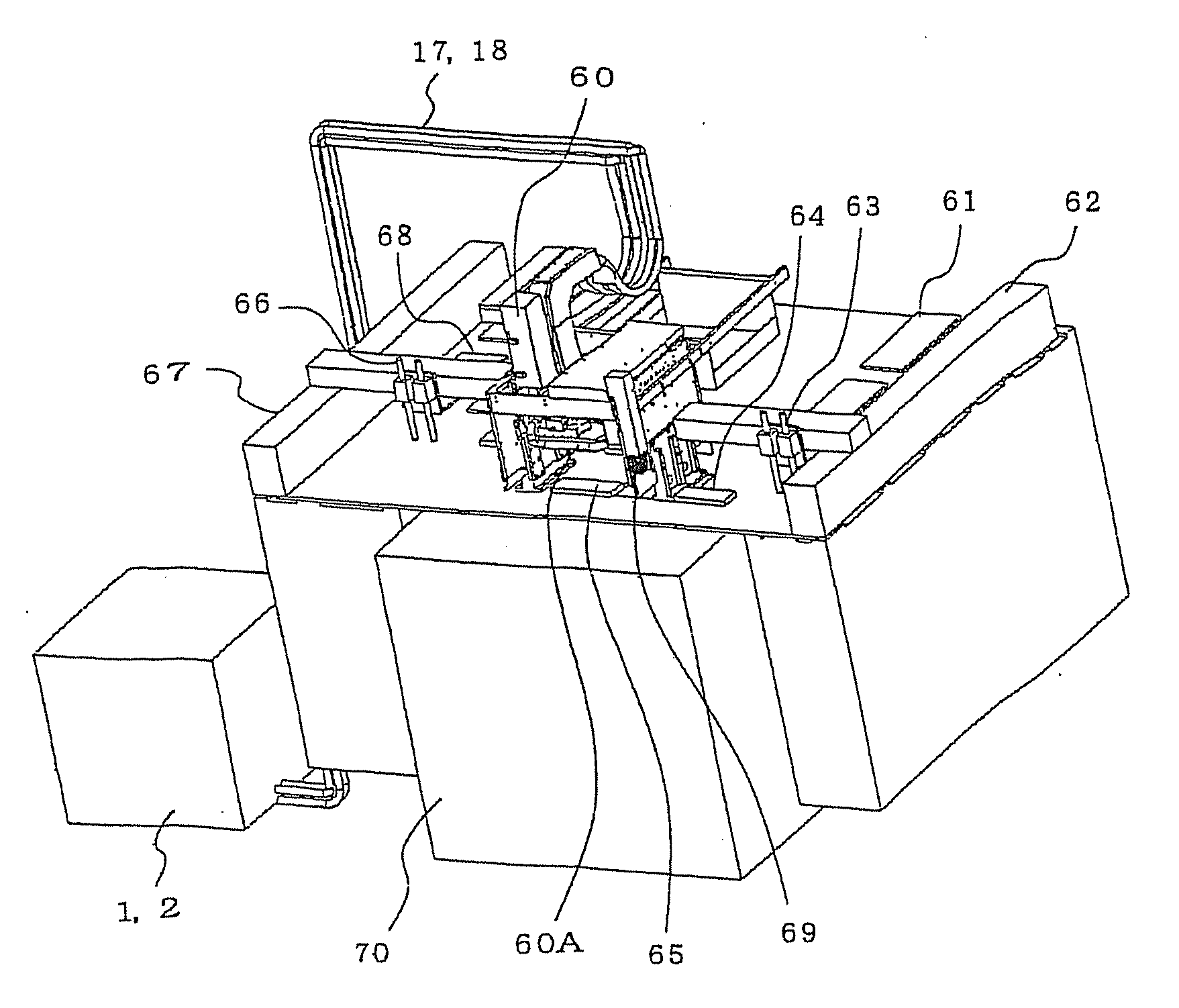 Temperature control unit for electronic component and handler apparatus