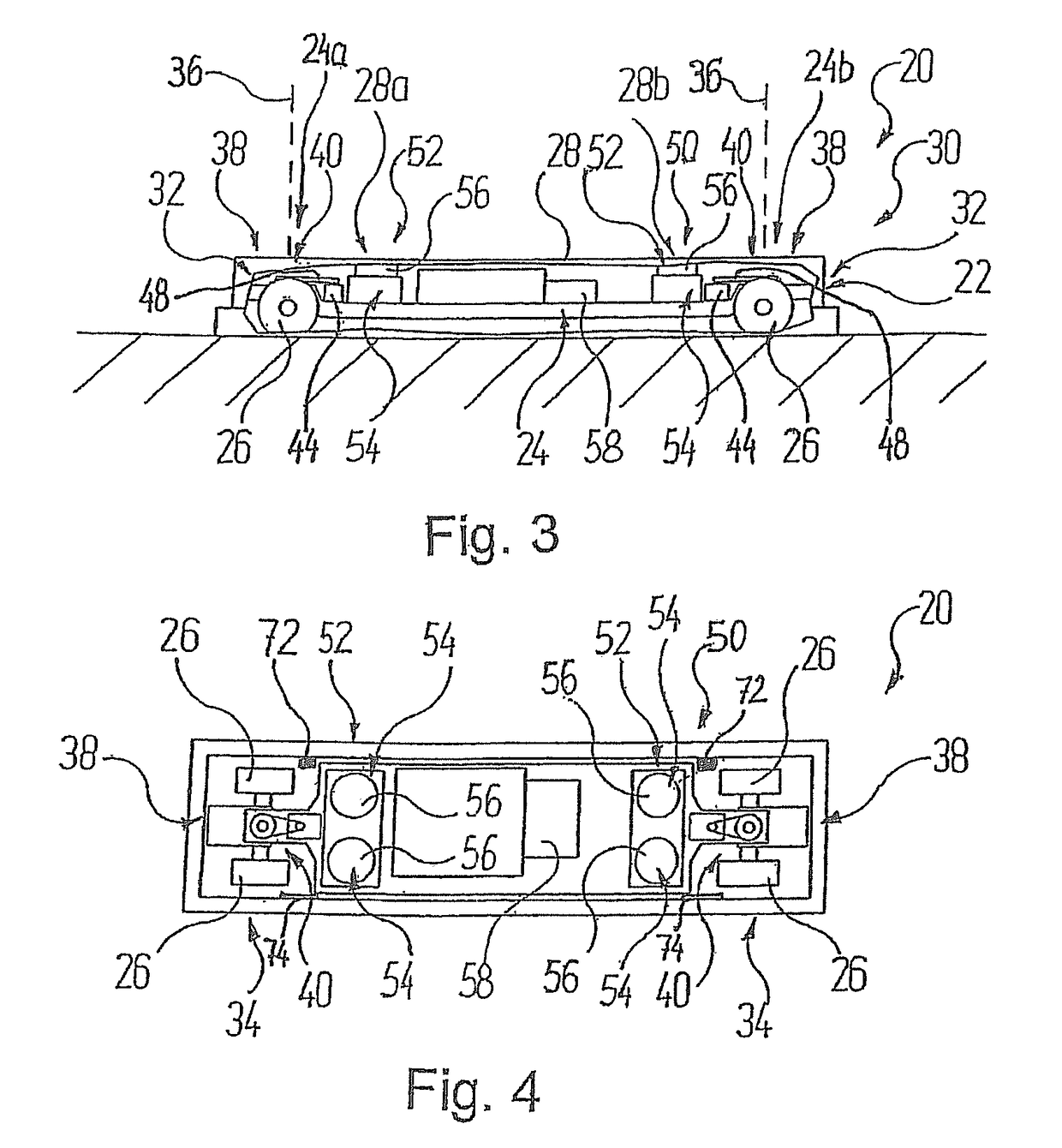 Conveyor system for conveying objects and control process for such a system