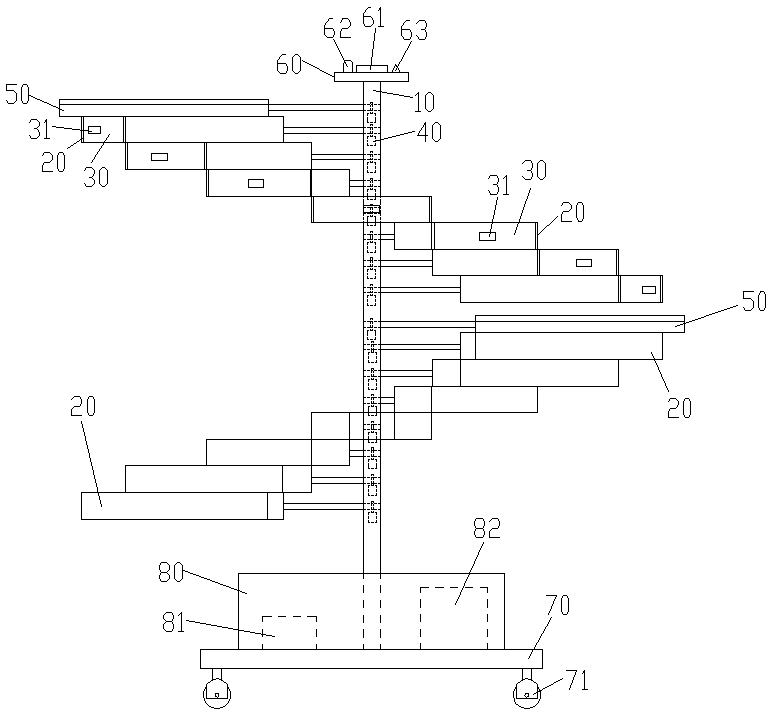 Peanut seed drying device and operation method thereof