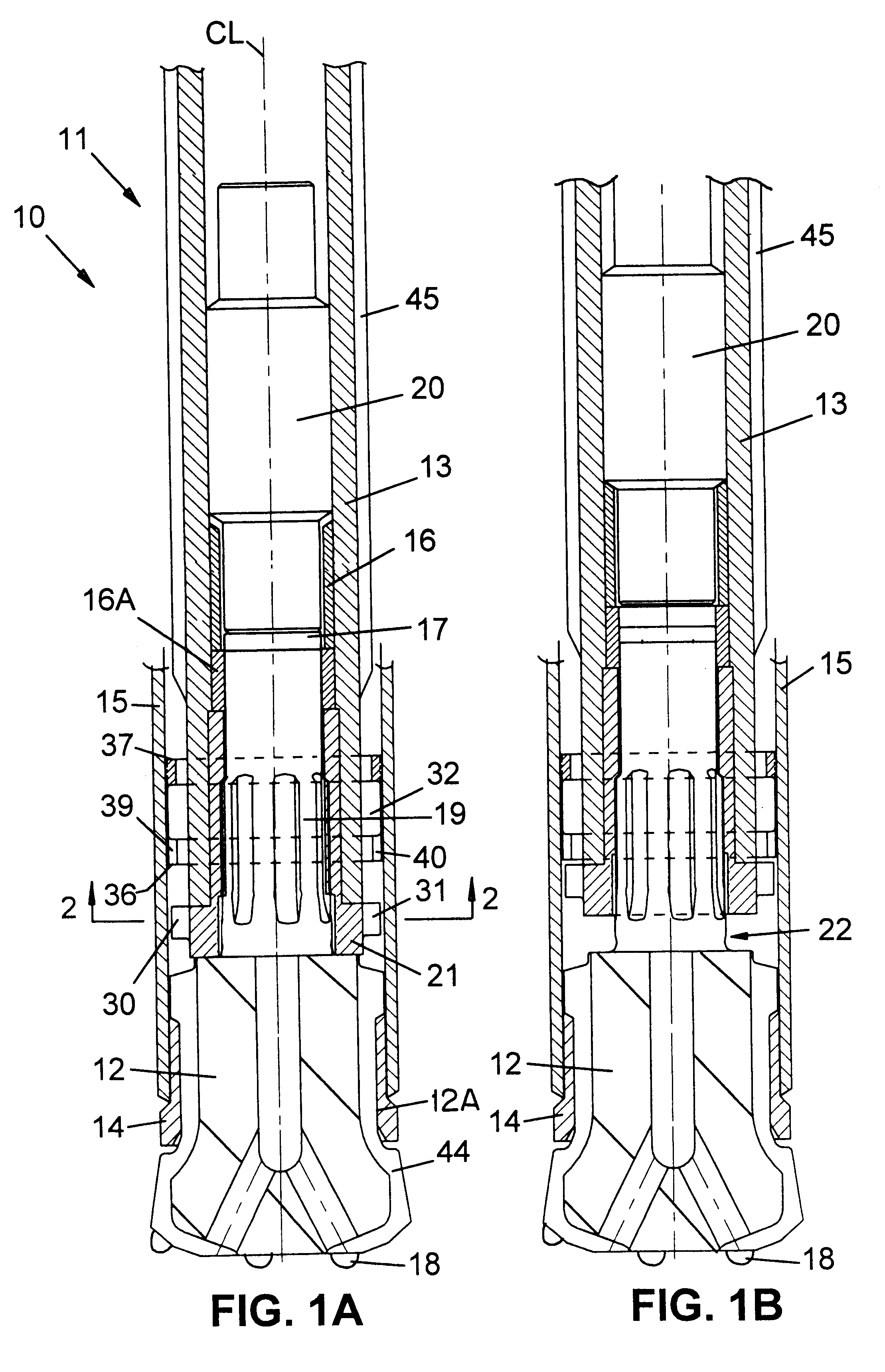 Overburden drilling apparatus having a down-the-hole hammer separatable from an outer casing/drill bit unit