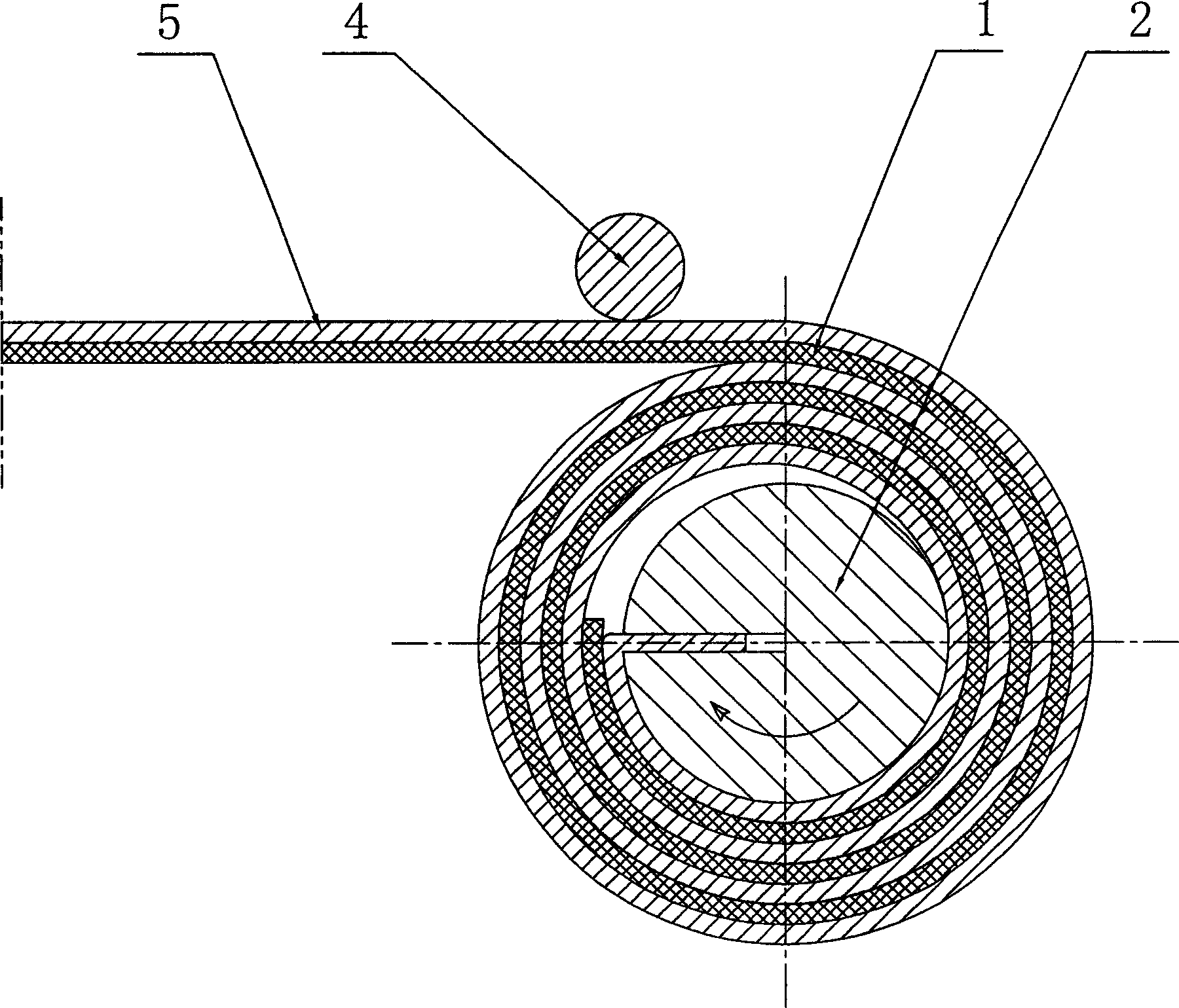 Method for rolling cutting cone scrole spring