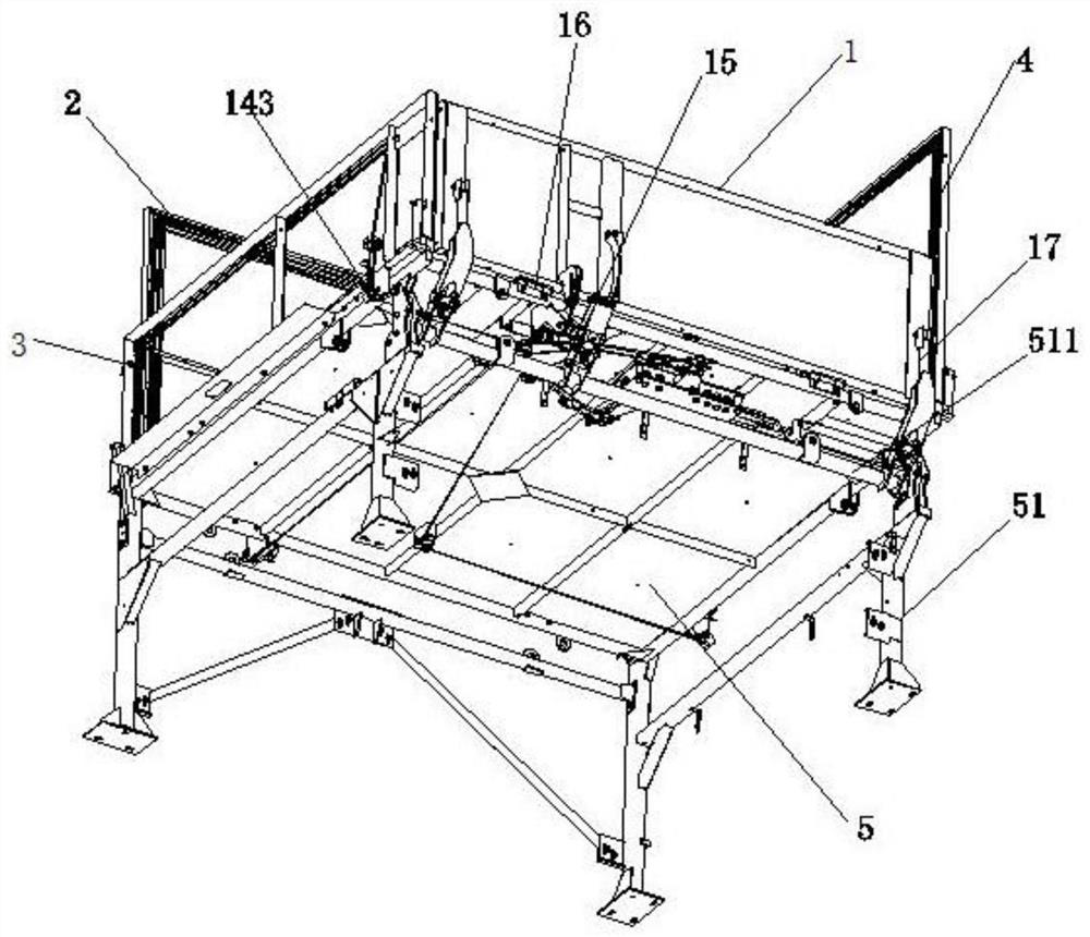 An automatic opening and closing grass box