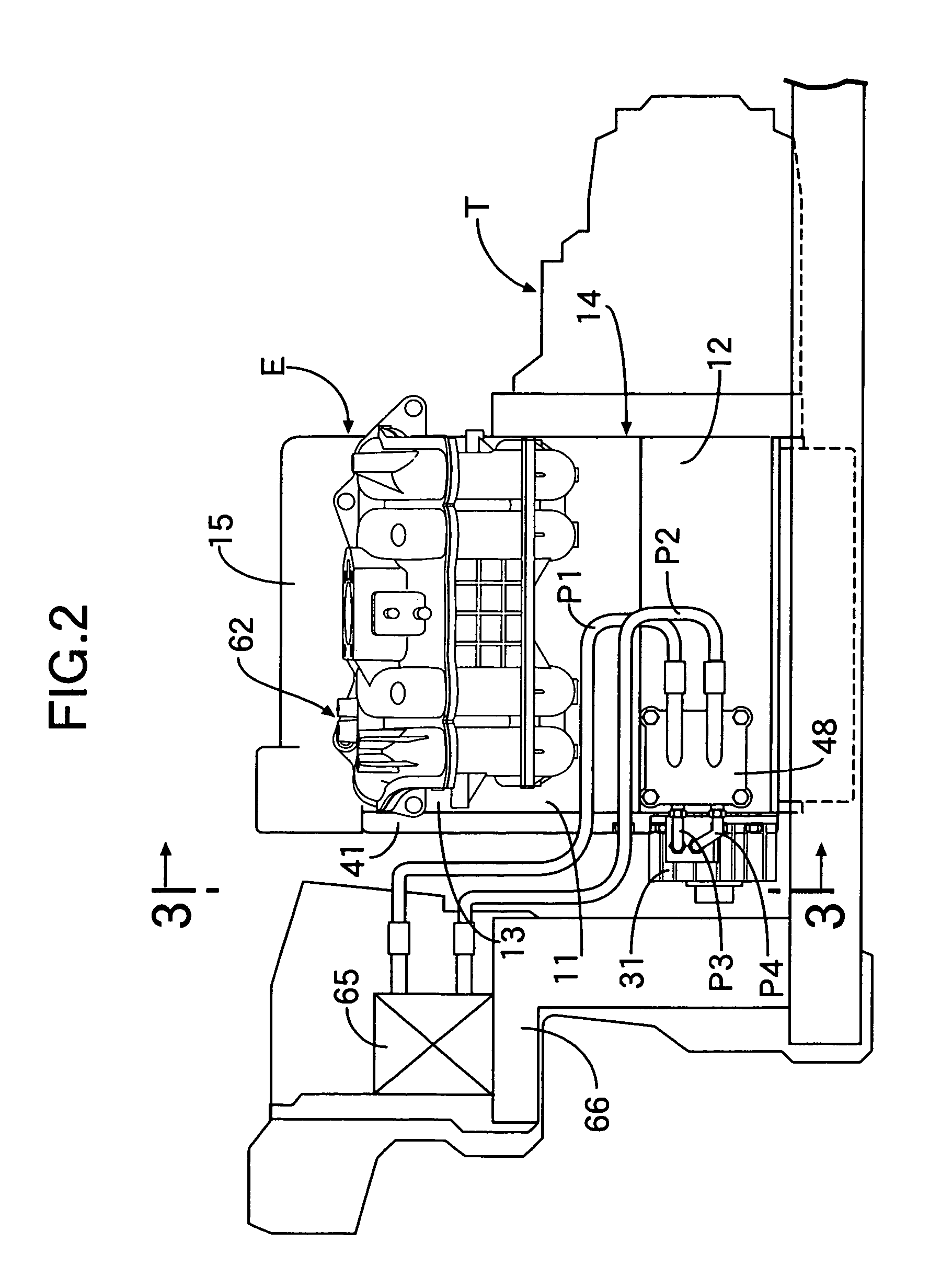 Variable stroke-characteristic engine for vehicle