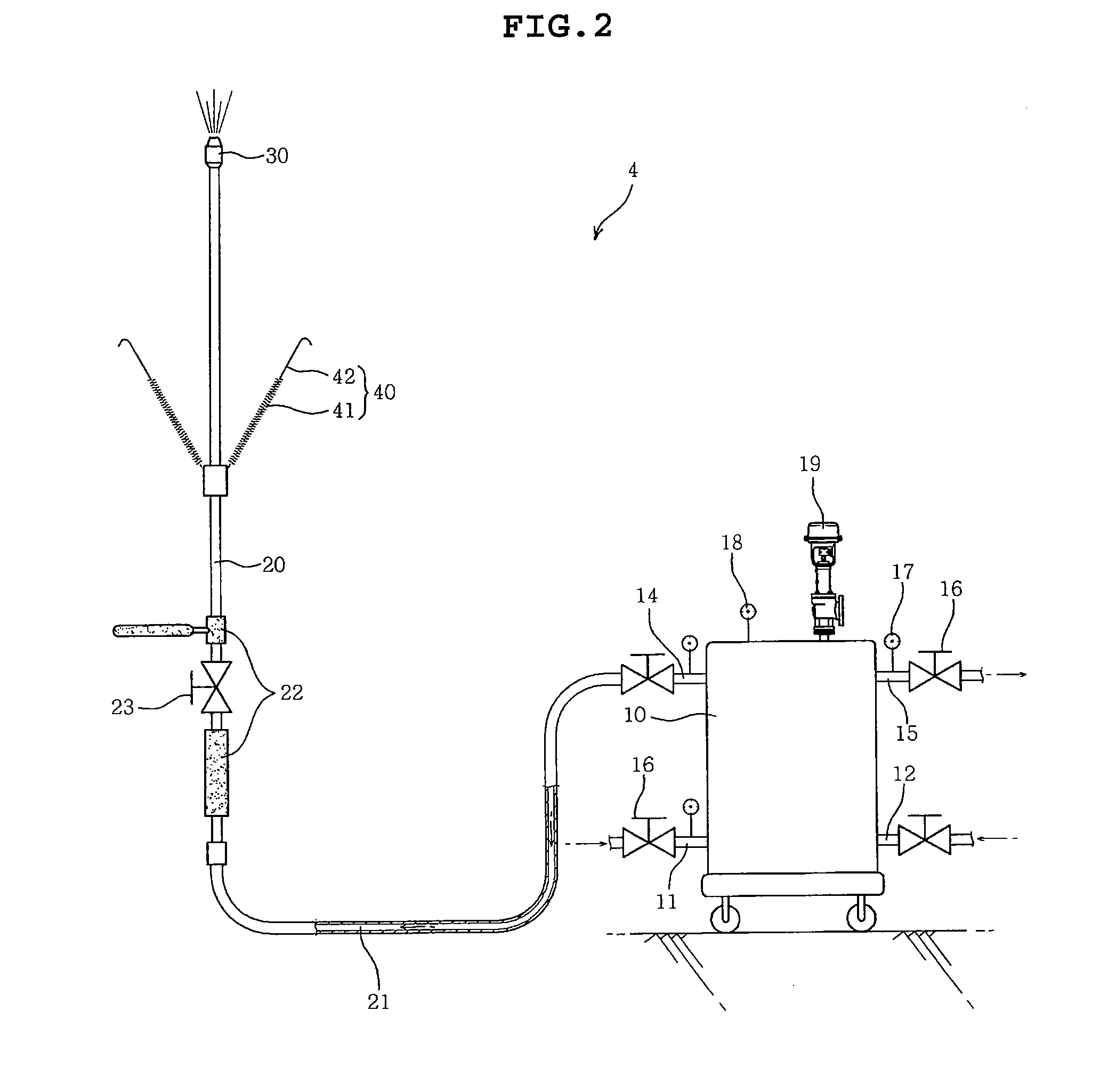 Apparatus for cleaning tube fins of air fan cooler for heat exchanger