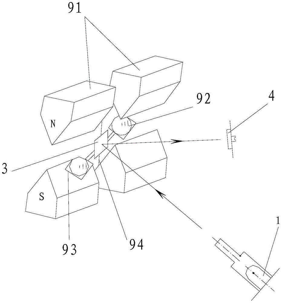 Micro-displacement optical lever laser measurement system and magnetic mechanical oxygen sensor thereof