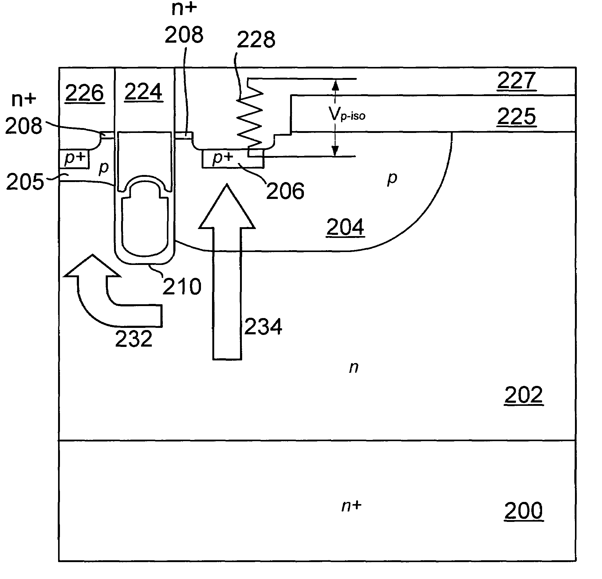 Power device with improved edge termination