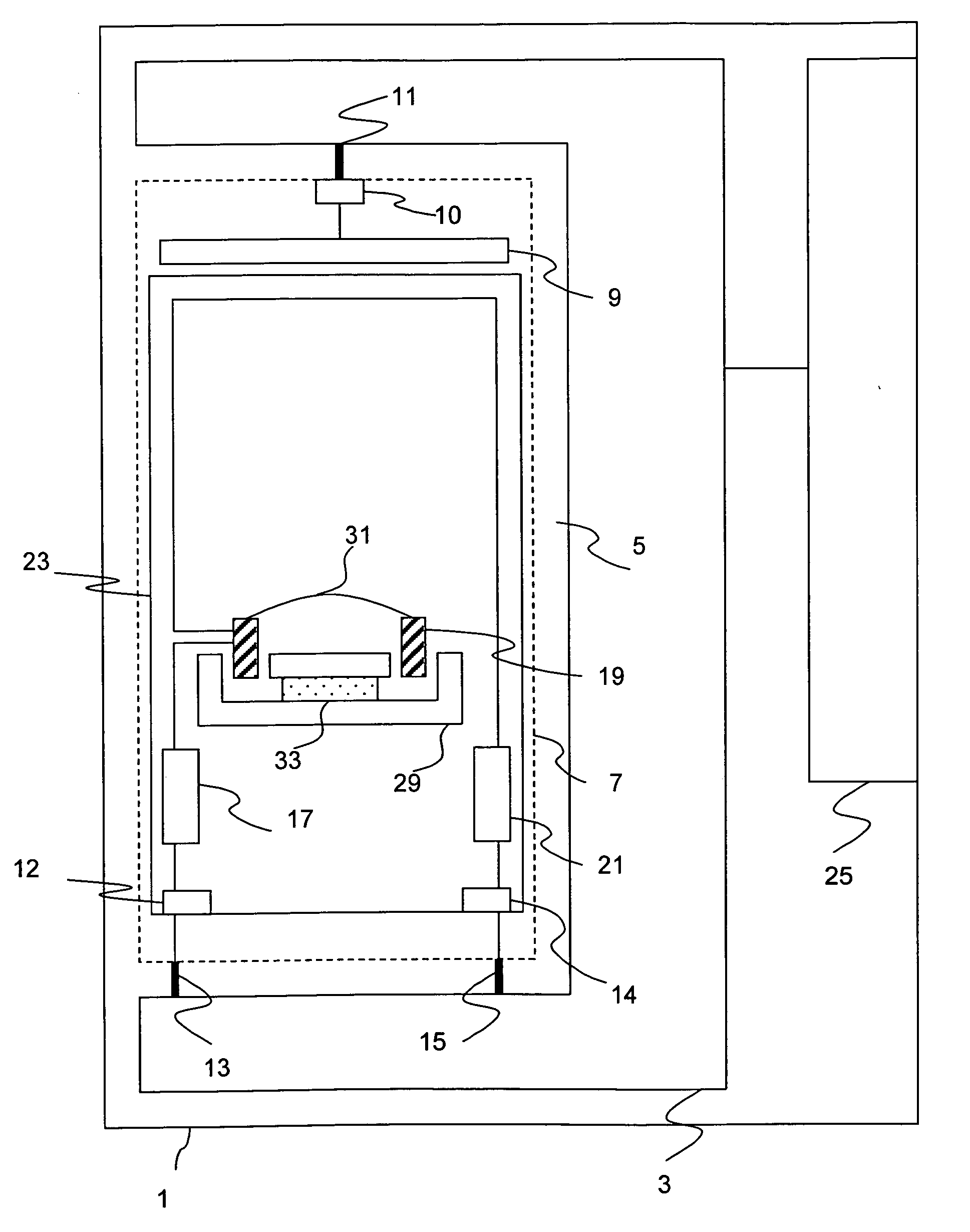 Reduction in interference between components