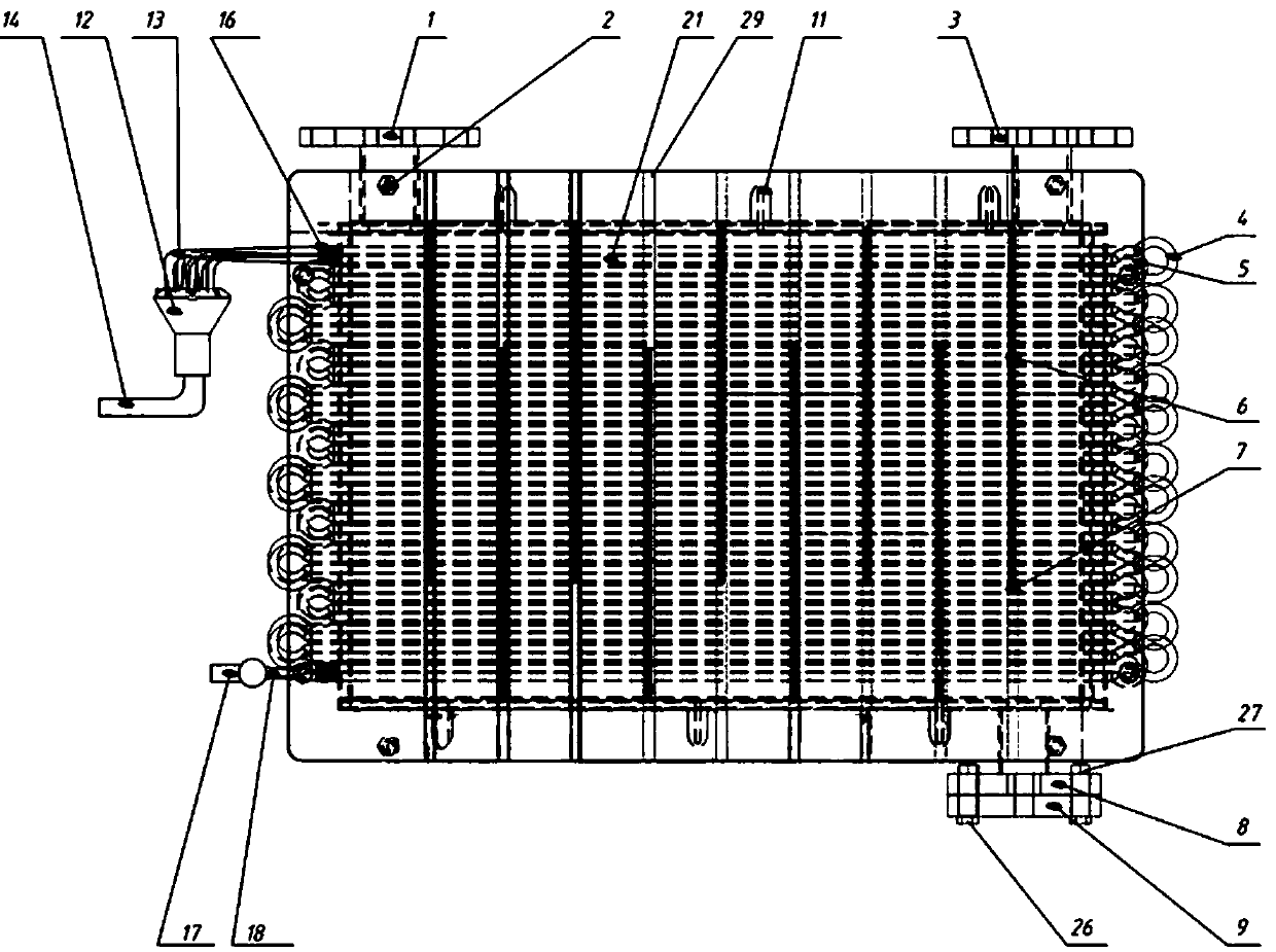 Detachable anti-scaling efficient evaporator for water source heat pump