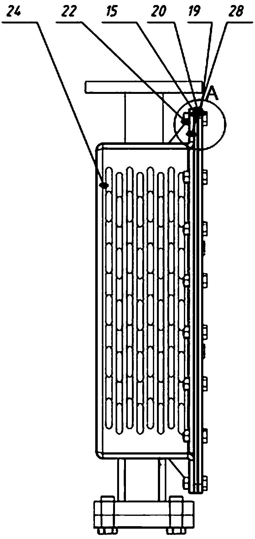 Detachable anti-scaling efficient evaporator for water source heat pump