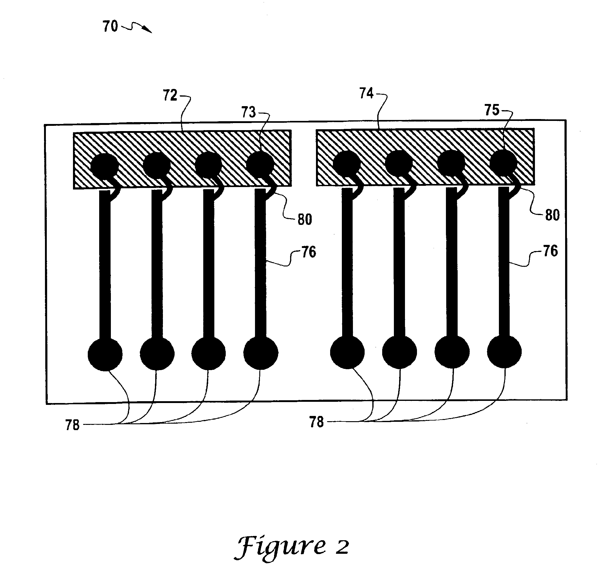 Compact package design for vertical cavity surface emitting laser array to optical fiber cable connection