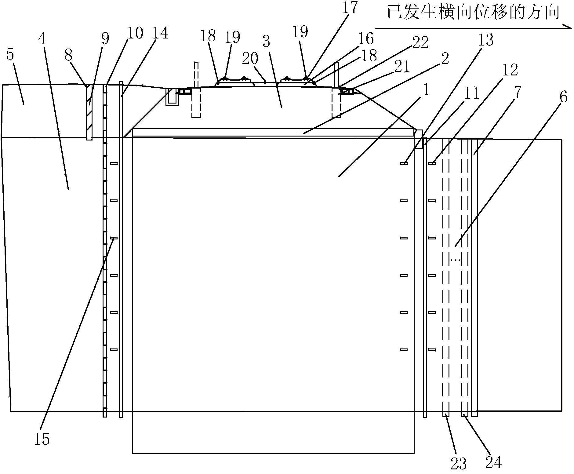 Rectifying structure for ballastless track roadbed of soft soil area operation high-speed railway