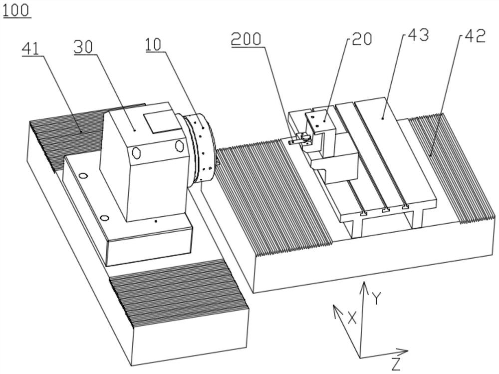 Iron-based material electric field assisted processing machine tool and processing method