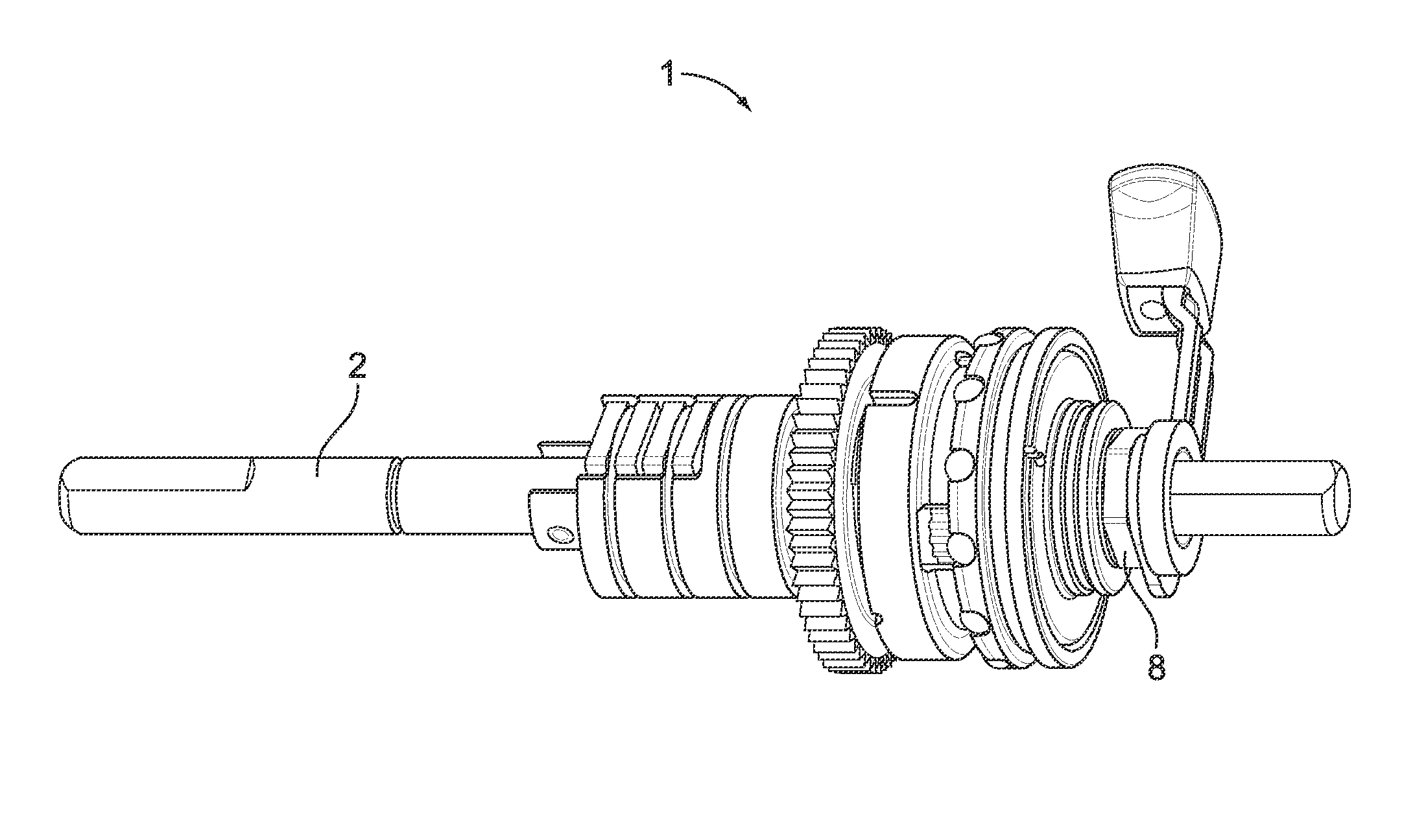 Operating mechanism for a bicycle multiple gear hub