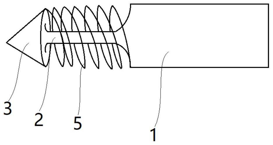 Puncture needle for atrial septum puncture