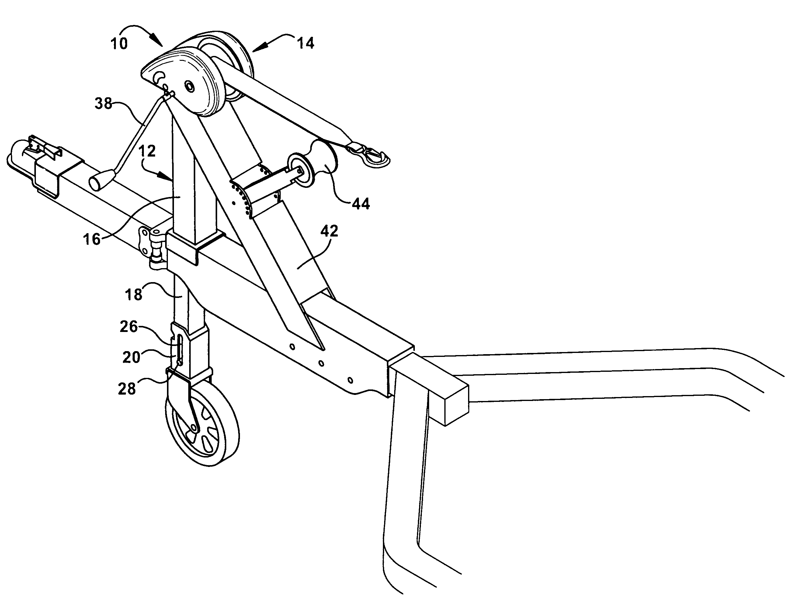 Integrated jack and winch assembly