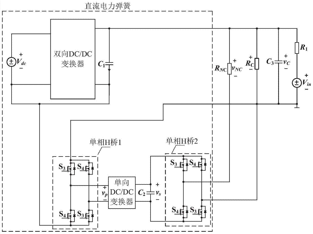 A DC power spring topology and its control method