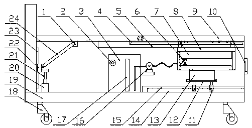 Postoperative care cleaning device for orthopedics