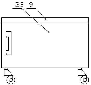 Postoperative care cleaning device for orthopedics