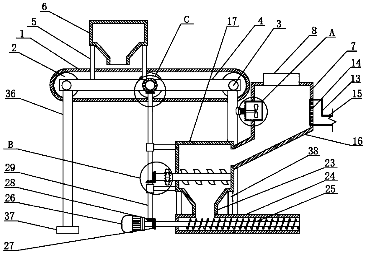 Machine-made sand equipment with large particle secondary processing function