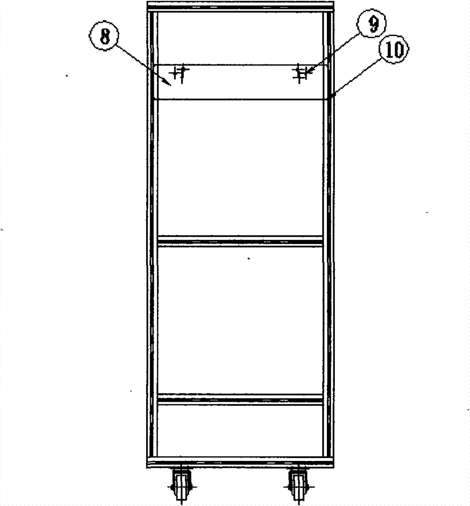 Method and tool for installing large electric vertical-type rectangular cabinet products