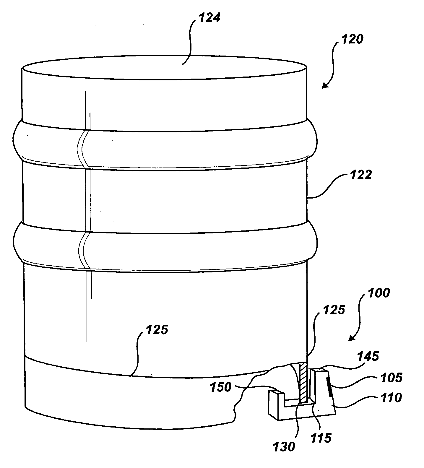 Device for measuring and displaying the amount of beer in a keg