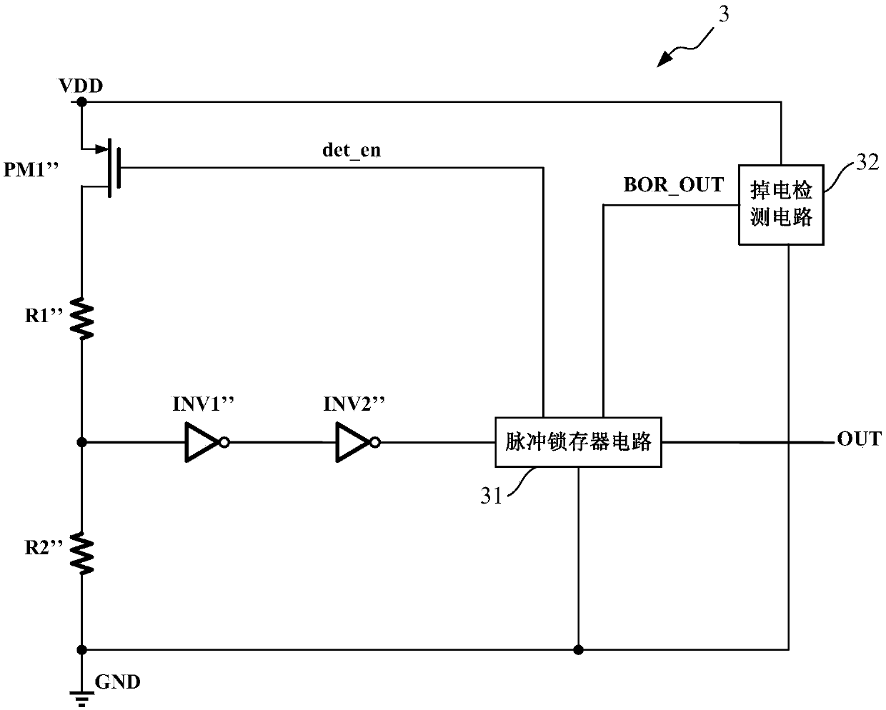 Power detection circuit and method