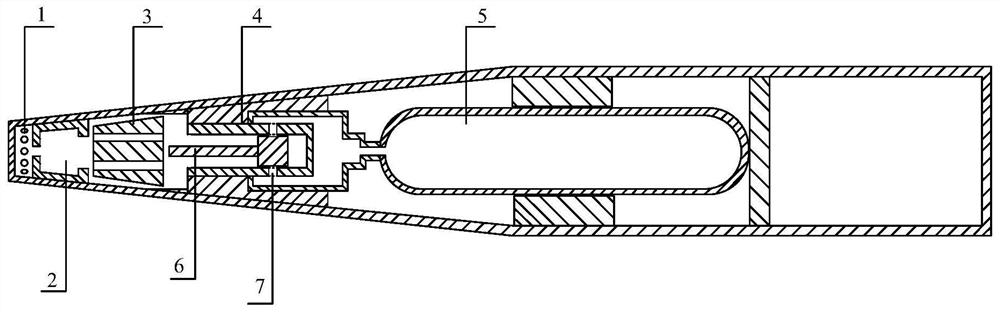 Pressure-equalizing ventilation device of autonomously ventilated supercavitation aircraft