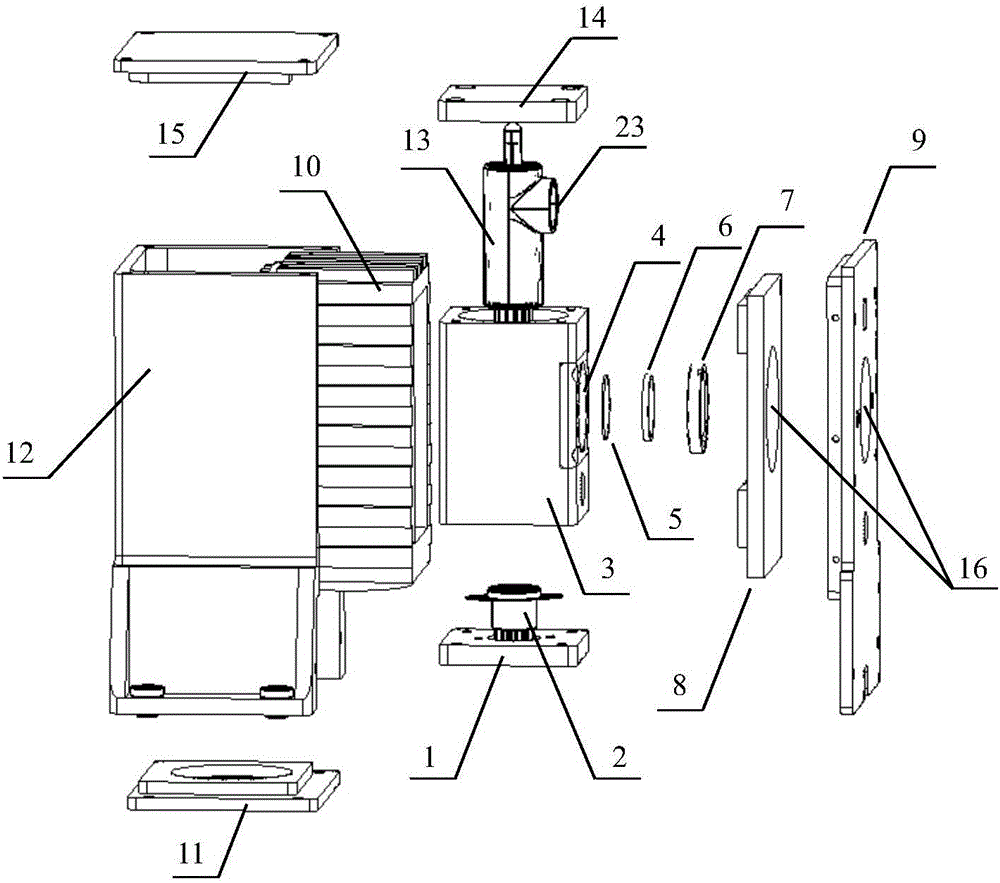 Damping device for installing photomultiplier