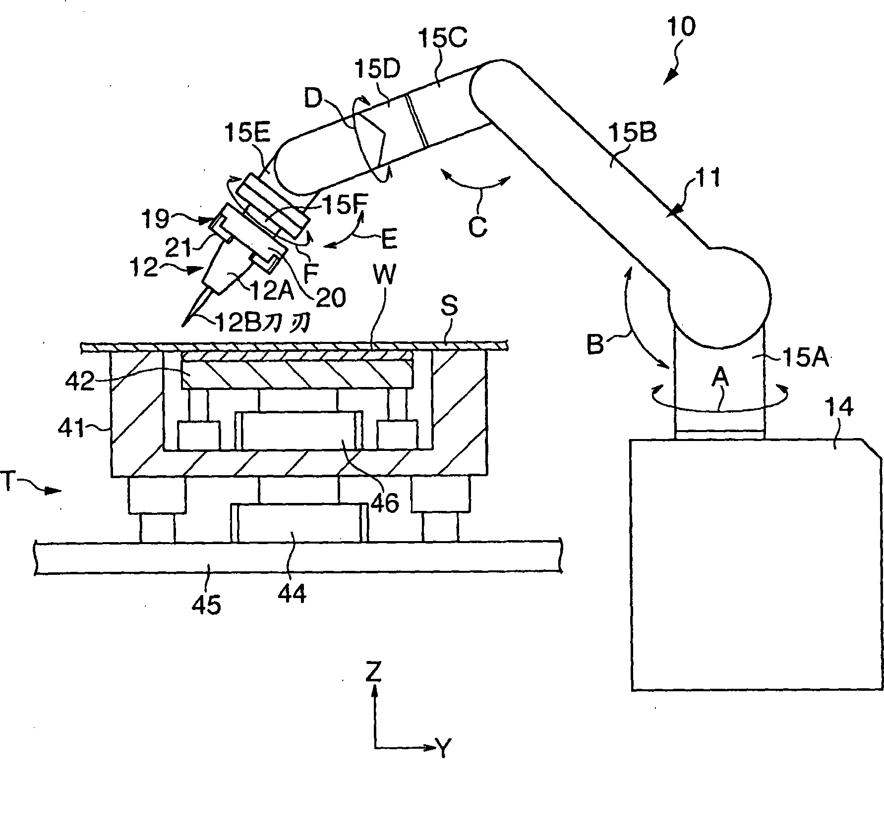 Sheet material cutting method