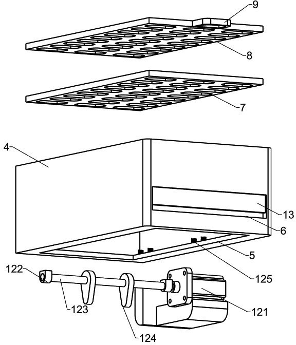 Split charging equipment for fry screening