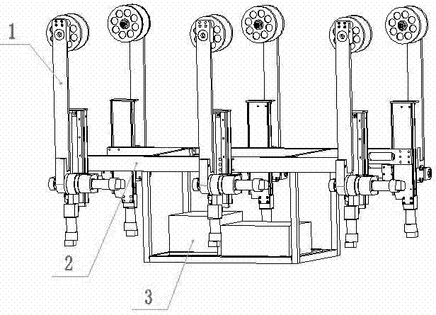 Inspection robot system along split conductors