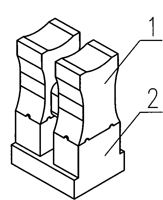 Supporting construction for upper layer tanks of double row tank magnesium reducing furnace