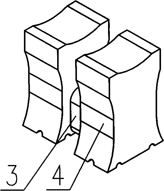 Supporting construction for upper layer tanks of double row tank magnesium reducing furnace