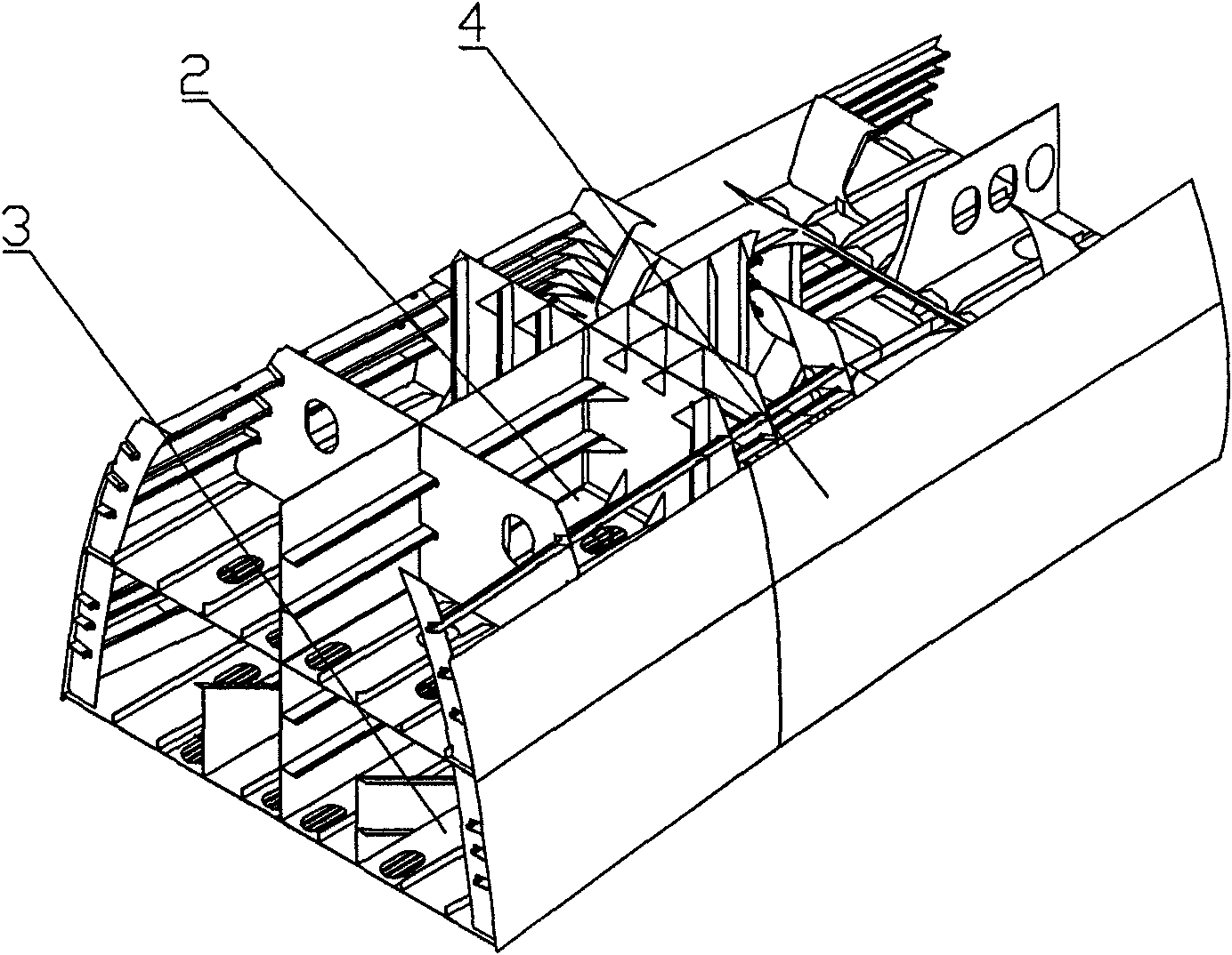 Process for pre-assembling bow thrustor on ship body section
