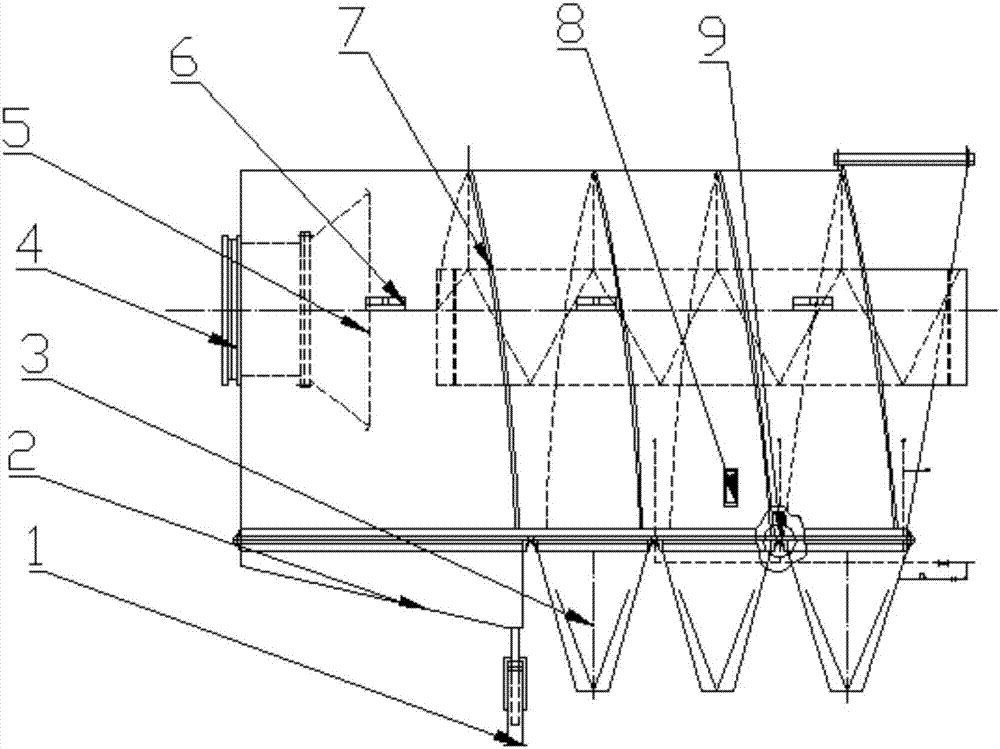 Wet type dust collection device for wood dust