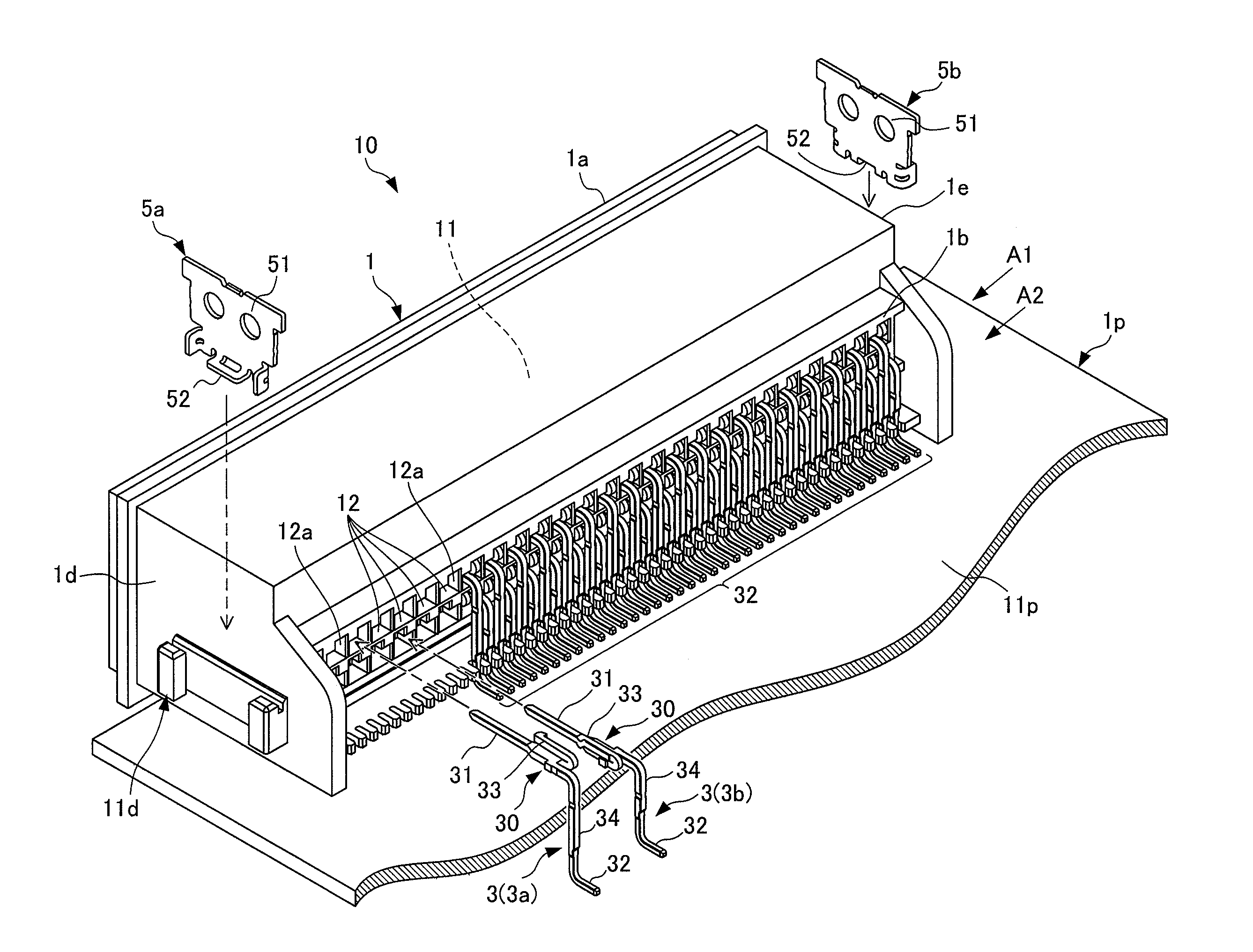 Printed circuit board connector